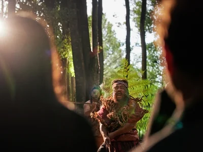 Maori's doen de haka