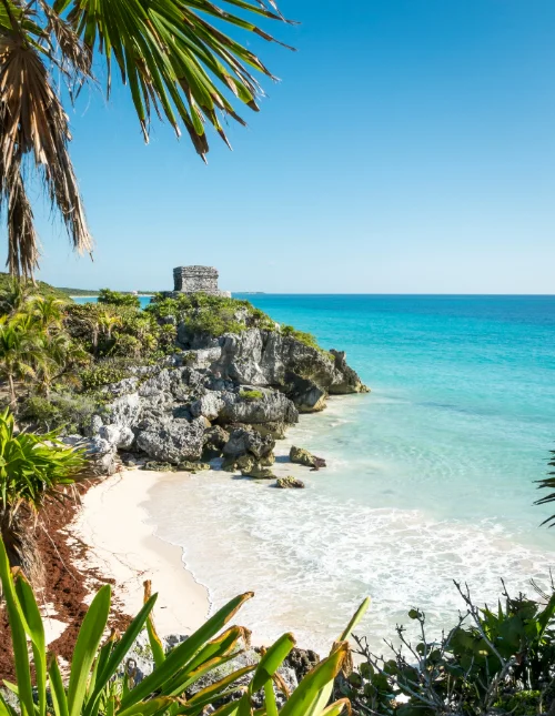 De Maya-ruïnes in Tulum, Mexico